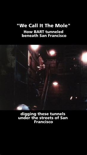 SFBART on Instagram: "Ever wonder how BART tunneled under the streets of San Francisco? Check out this film from our archives. Watch the full version on our YouTube page or at the link in bio. Two Calweld oscillating tunnel-boring machines were used to bore twin mile-long tunnels between the Mission Street lines and the Market Street lines. BART quickly picked up on the nickname of the machine, “the Mole”—which was how these machines were affectionately referred to in tunnel digs around the worl
