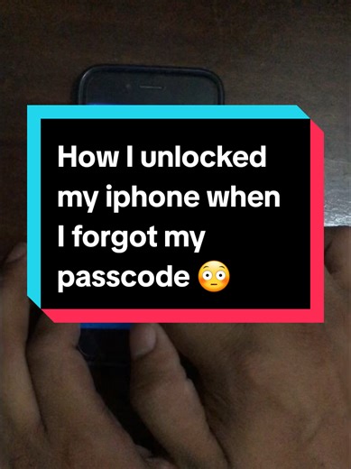 How I unlocked my iphone when I forgot my passcode 😳 #fyp #unlockiphone #iphoneunlock #iphonetips #iphonetricks