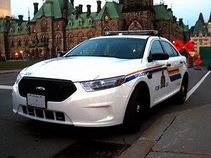RCMP Ford Police Interceptor on Parliament Hill, Ottawa.