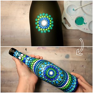 959K views · 3.7K reactions | Dot mandala bottle painting | MetDaan Creative | Facebook