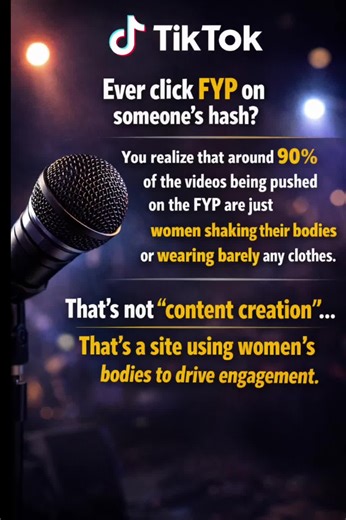 When did this site suddenly change its democratic from creativity to sexual objectification? #fyp