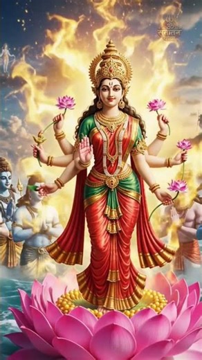 Jab Lakshmi ji samudra se prakat hui…” #facts #hindudeity #motivation #hindugod #hi