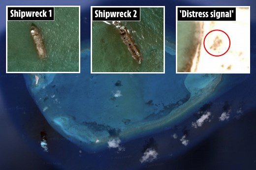 Google Maps panic over beached ships and 'distress call' in Bermuda Triangle