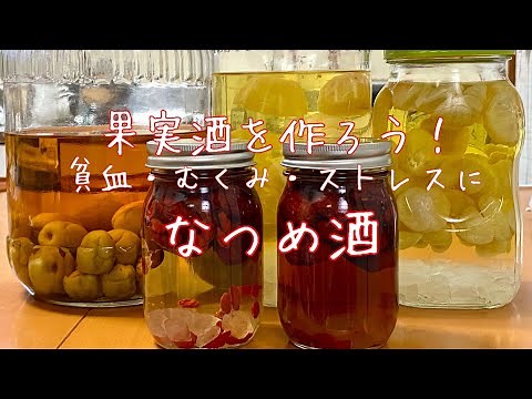 【50代vlog】果実酒を作ろう！貧血/むくみ/ストレスに！なつめ酒