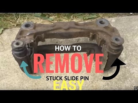 How To Remove A Seized Caliper Slide Pin DIY EASY
