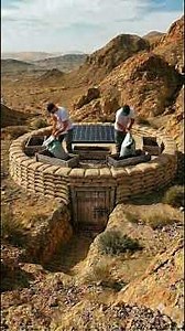 🏜️ **Desert Shelter** | I Built a Hidden Semi-Underground Survival Home 😲🔥