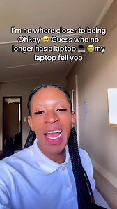 I’m no where closer to being Ohkay 🥹 Guess who no longer has a laptop 💻 😭my laptop fell yoo #looking #new #laptop #goviral #itslesegom
