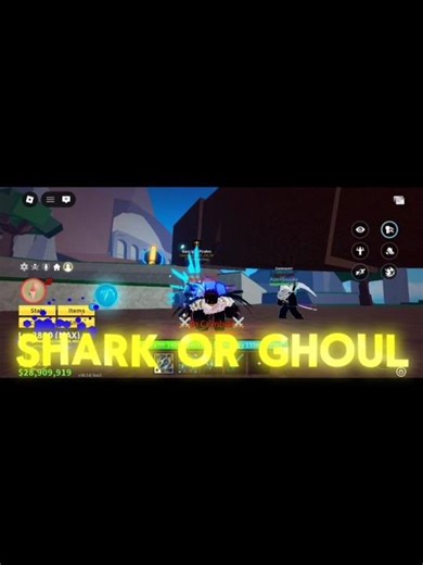 Which is better shark or ghoul? | #roblox #capcut #edit #ghoul #shark