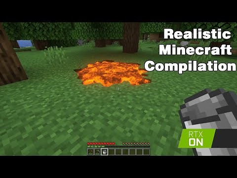 Realistic minecraft compilation/ realistic water, lava, slime block etc.(“Portemay” slicing)
