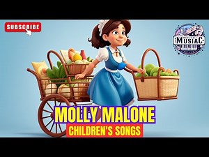 🎵 The Best Children's Songs: Molly Malone + Lyrics 🐟🍺 #kidsmusic #childrensongs