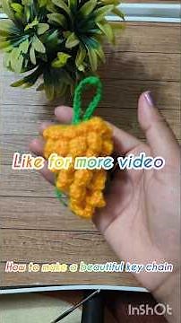 how to make a key chain #crochet #knittig #keychain