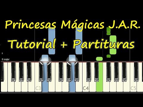 PRINCESAS MAGICAS Piano Tutorial Cover Facil + Partitura PDF Sheet Pista Letra Adrian Romero Melissa