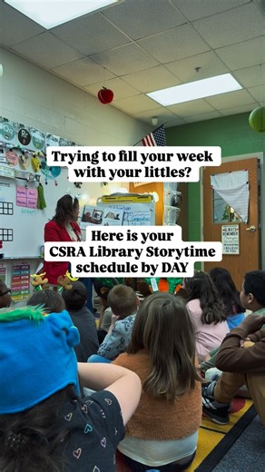 Free toddler activities in Augusta GA, North Augusta SC, Aiken SC, and Edgefield County start with local library storytime. If you’re searching for free things to do with toddlers, baby activities near me, preschool storytime in the CSRA, or weekday kids activities in Augusta, local library storytimes are offered almost every weekday across the area. Most branches provide morning programs for babies, toddlers, and preschoolers that include books, music, movement, and early literacy activities th