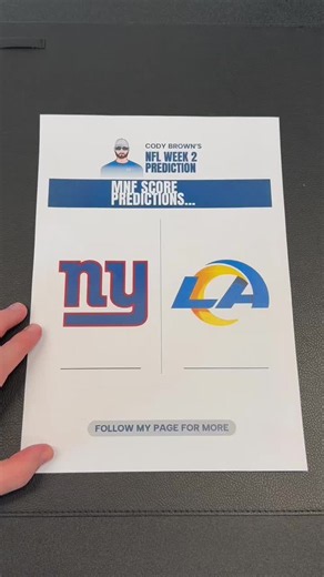 MNF Score Predictions. New York Giants VS La Rams🔥🏈#mnf #scorepredictions #newyorkgiants #larams #nflpredictions