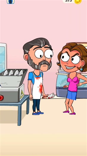 Girls Push the Butcher Into the Deadly Machine! Instant Karma😱 #shorts #cartoon #foryou