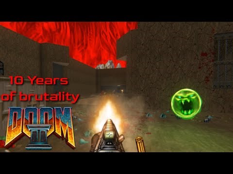 Ten years of brutality - DOOM II - Level 24 The Chasm + Maps of Chaos