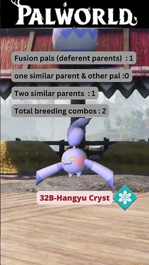 Hangyu Cryst breeding full palworld breeding series palworld #breeding #pals