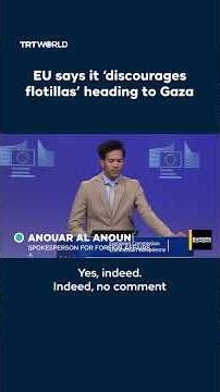 EU says it ‘discourages flotillas’ heading to Gaza