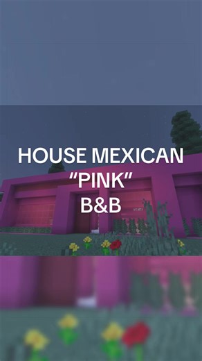 Minecraft Pink Mexican Bed and Breakfast