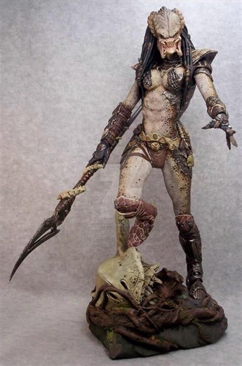 Female Predator Narin Design Statue 35cm Resin Collectible Model Spear Hunter Figure - Etsy