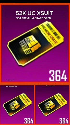 364 Premium Crate open need silver to Fortune Refiner #PUBGMOBILE #pubgmnextstarprogram #PUBGMS29