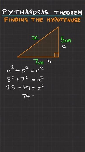 Pythagoras theorem for class 7 easy explanation 🎀#maths #exam #mathematics #education #math #revise