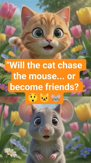 🐱❤️🐭What happens when a cat meets a mouse? A chase or a friendship? Watch Milo and Mimi's adorable🌈✨