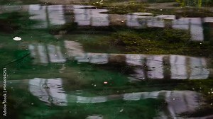 daytime water features pool water surface reflection at The Barbican Estate in London, England, United Kingdom UK Great Britain