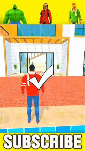 Pool Jump Challenge 😱🔥 All Characters | Indian Theft Auto #Shorts