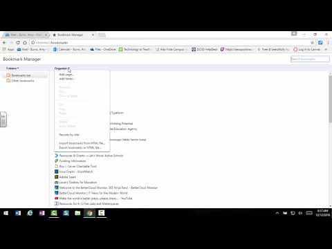 Saving bookmarks to OneDrive