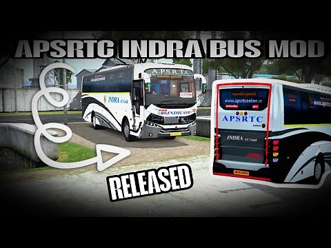 🎀🔥BRAND NEW APSRTC INDRA BS6 BUS MOD RELEASED FOR BUSSID||HOW TO DOWNLOAD APSRTC BUS GAME TUTORIAL🔥🔥