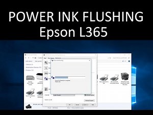 Epson L365 power ink flushing