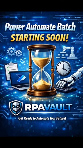 RPA Vault | 🚀 Power Automate (Cloud & Desktop) – New Batch Coming Up! 🚀 Want to learn automation from scratch and build practical RPA skills? We’re... | Instagram