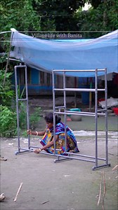11M views · 91K reactions | Clothes rack made of plastic PVC pipes #rack #made_rack #fblifestyle #viral #reels #Amazing | Village life with Banita | Facebook