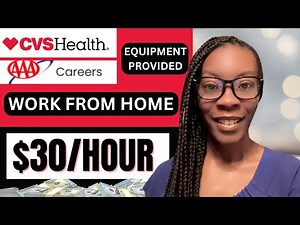 CVS Work From Home Job | Paying up to $30/hr | Equipment Provided, AAA Remote Jobs hiring in 2025