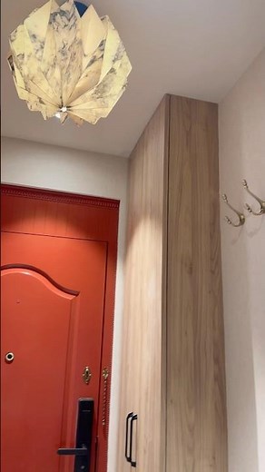 An Entryway with Red Door and Amazing Aesthetics #home #luxuryinteriors