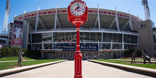 Joey Votto gifts custom clock to Reds, City of Cincinnati