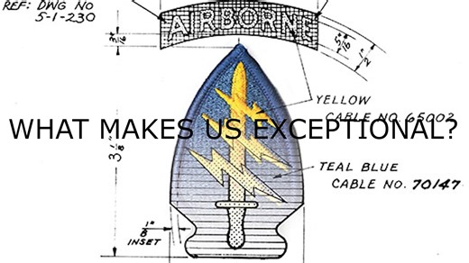 Who We Are: The Special Forces distinctive shoulder sleeve insignia (SSI) is well known. From its inception in 1952, Special Forces (SF) sought a distinctive symbol to distinguish itself from other Army units. Capt. John W. Frye of the 77th Special Forces Group (SFG) submitted a design that was approved on 22 August 1955. The symbolism of the patch was officially recorded by the U.S. Army Institute of Heraldry in 1955. That description reads: “The arrowhead alludes to the American Indian’s basic