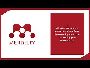 How to use Mendeley Reference manager (A Complete Guide)