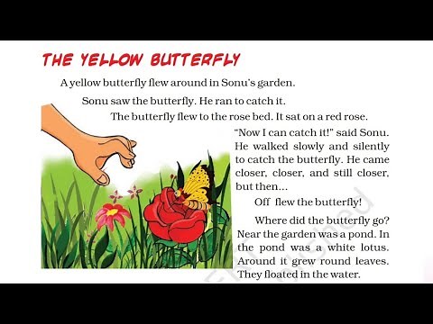 The Yellow Butterfly | Explanation, English For Class 3rd (NCERT) |