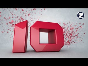 10 Second Countdown ⏳ Stunning 3D Red Number Animation • Epic Digital Timer Effect (HD)
