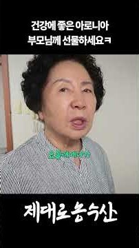 아로니아 할머니한테 선물