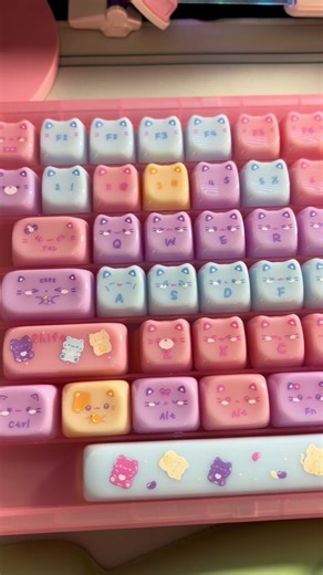 KiiBoom Meow Pudding Keycaps Review and Typing Test
