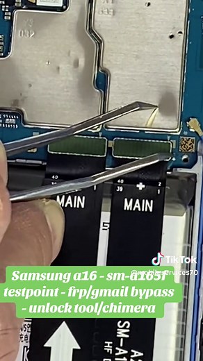 Samsung a16 - sm-a165f testpoint - frp/gmail bypass - unlock tool/chimera
