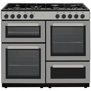 Buy Bush BRC100RDHESSL 100cm Dual Fuel Range Cooker - Silver | Freestanding cookers | Argos