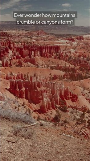 How Mountains Crumble and Canyons Form #weather #facts