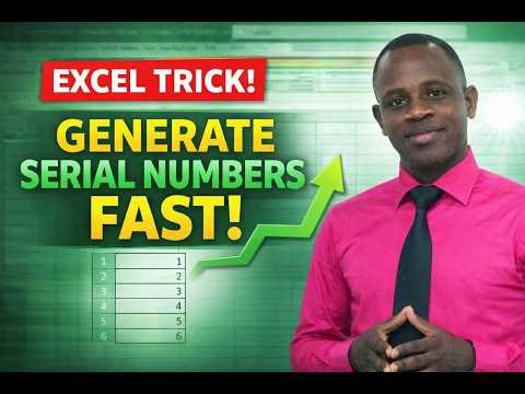 GENERATE SERIAL NUMBERS FAST! HOW TO CREATE SERIAL NUMBERS FAST!