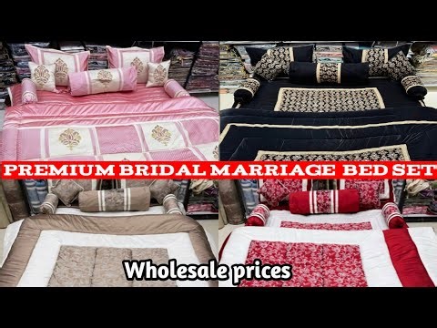 Premium heavy bridal bed sets for wadding season 2025 | Best bedding for newly weds