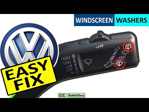 VW Windshield Washer fluid not working diagnose and Fix