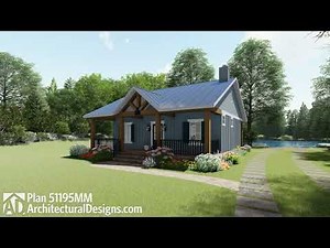 Architectural Designs Cottage Plan 51195MM Virtual Interior Walkthrough Tour